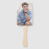 Afstuderen ventilator Afstuderen twee grote foto's Handwaaier (Voorkant)