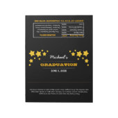 Afstuderen Ventilator Stars XL Snoep Wrappers Noti Notitieblok (Linkerzijde)