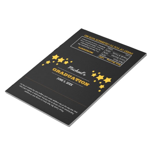 Afstuderen Ventilator Stars XL Snoep Wrappers Noti Notitieblok (Schuin)