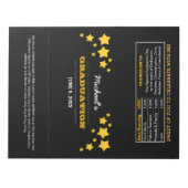 Afstuderen Ventilator Stars XL Snoep Wrappers Noti Notitieblok (Voorkant)