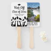 Afstuderen-ventilatorklasse van 20XX middelbare-sc Handwaaier (Voorkant en achterkant)