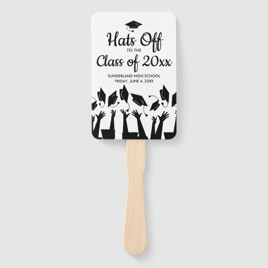 Afstuderen-ventilatorklasse van 20XX middelbare-sc Handwaaier (Voorkant)