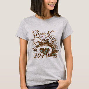 Afstuderen Verandering Jaar Whimsical Wing Heart S T-shirt