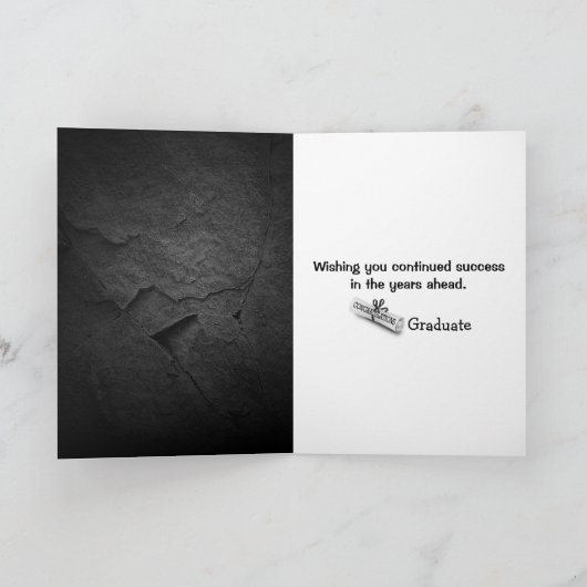 Afstuderen Verbluffende tekst met bril Kaart (Binnen)