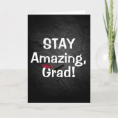 Afstuderen: Verbluffende tekst op Rock Kaart (Voorkant)