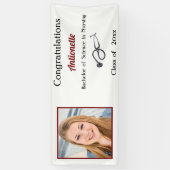 Afstuderen, Verpleegkundige, RN, Stethoscoop Spandoek (Verticaal)