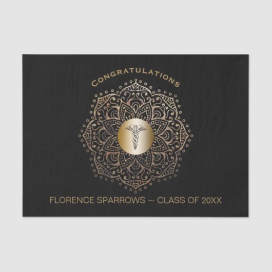 Afstuderen verpleegkundigen tissuepapier (Voorkant)