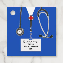 Afstuderen verpleegschool bedankjes labels