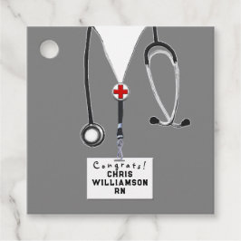 Afstuderen verpleegschool bedankjes labels