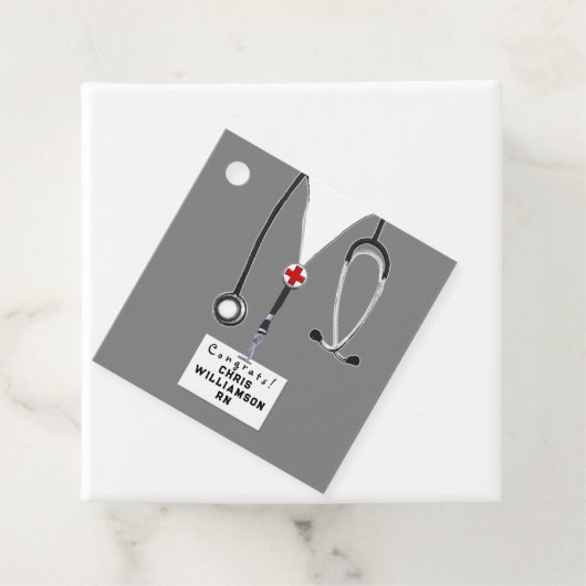 Afstuderen verpleegschool bedankjes labels (In situ)