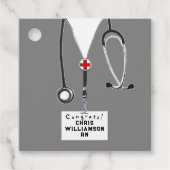 Afstuderen verpleegschool bedankjes labels (Voorkant)