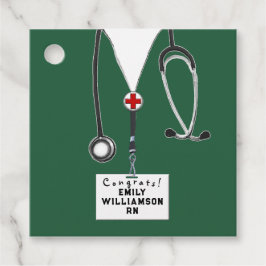 Afstuderen verpleegschool bedankjes labels