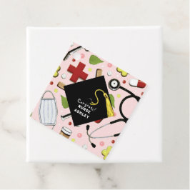 Afstuderen verpleegschool bedankjes labels