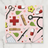 Afstuderen verpleegschool bedankjes labels (Achterkant)