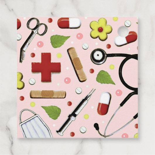 Afstuderen verpleegschool bedankjes labels (Achterkant)