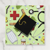 Afstuderen verpleegschool bedankjes labels (Achterkant)