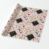 Afstuderen verpleegschool cadeaupapier (Uitgerold)