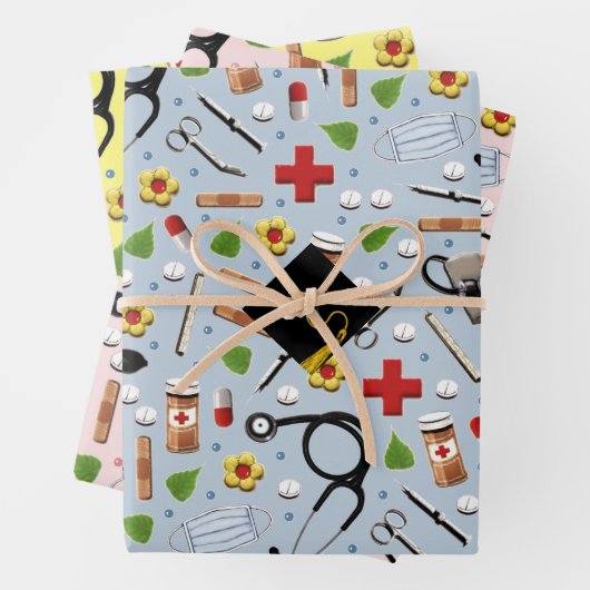 Afstuderen verpleegschool inpakpapier vel (In situ)