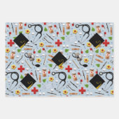 Afstuderen verpleegschool inpakpapier vel (Voorkant)