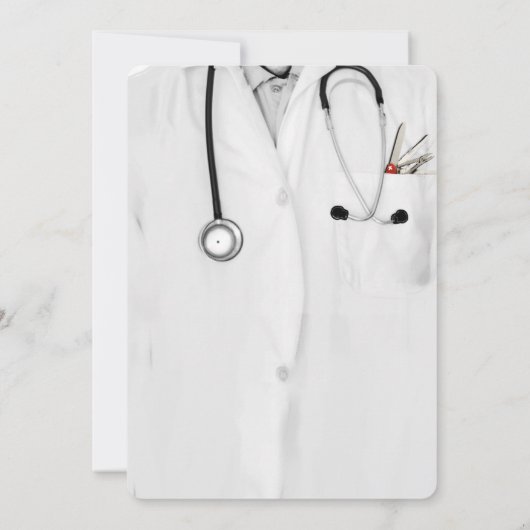 Afstuderen verpleegschool kaart (Achterkant)