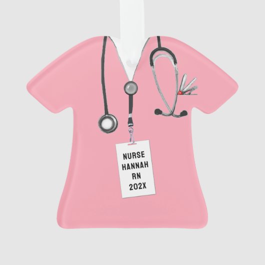 Afstuderen verpleegschool ornament (achterkant)