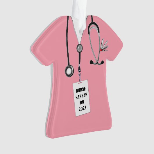 Afstuderen verpleegschool ornament (voorkant)