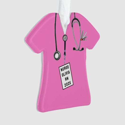 Afstuderen verpleegschool ornament (voorkant)