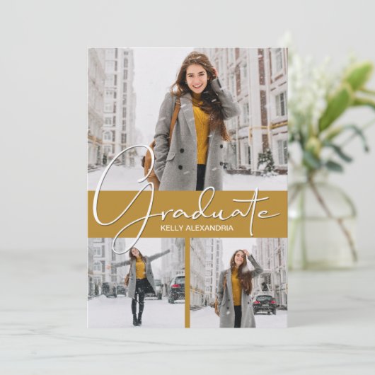 Afstuderen Verticaal 3 Aankondiging van het Foto A (Staand voorkant)