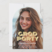 Afstuderen Verticale Foto - Afstudeerder Party Scr Kaart (Voorkant)