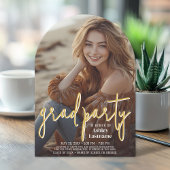 Afstuderen Verticale Foto - Afstudeerder Party Scr Kaart
