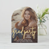 Afstuderen Verticale Foto - Afstudeerder Party Scr Kaart (Staand voorkant)