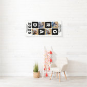 Afstuderen Vet 4 Foto Collage Modern Afstuderen Spandoek (Insitu)