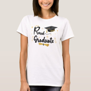 Afstuderen Vet Afstuderen Zwarte-tekstfamilie T-shirt