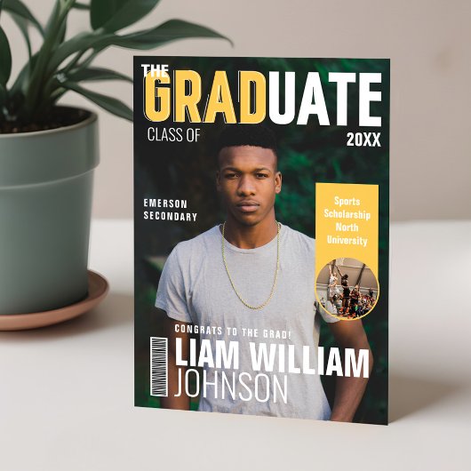 Afstuderen Vet Hoesje van het Tijdschrift van de F Aankondiging