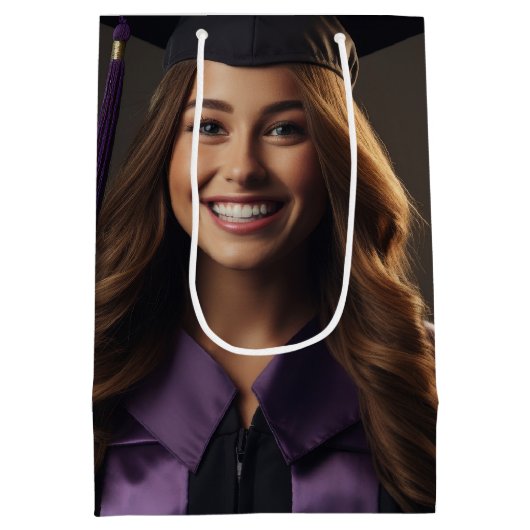 Afstuderen Vet Script Aangepast Afstuderen Medium Cadeauzakje (Achterkant)