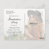 AFSTUDEREN | Vetgedrukte typografie afstuderen uit Briefkaart (Achterkant)