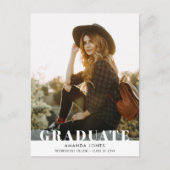AFSTUDEREN | Vetgedrukte typografie afstuderen uit Briefkaart (Voorkant)