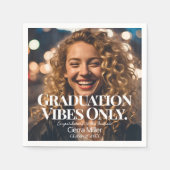 Afstuderen vibes alleen papier servet (Voorkant)