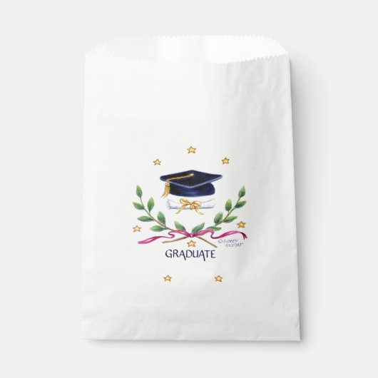 Afstuderen Victory Emblem Favor Bags Bedankzakje (Voorkant)