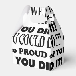 Afstuderen Vierbox Bedankdoosjes