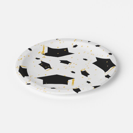 Afstuderen vieren - Bord papier (Gekanteld)