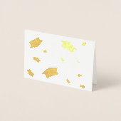 Afstuderen vieren folie kaarten (Voorkant)