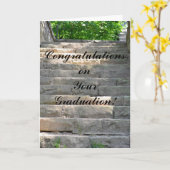 Afstuderen vieren kaart (Gele Bloem)