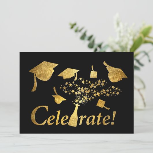 Afstuderen vieren! kaart (Staand voorkant)