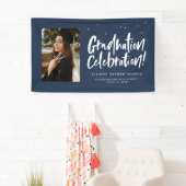 Afstuderen viering navy party spandoek (Insitu)