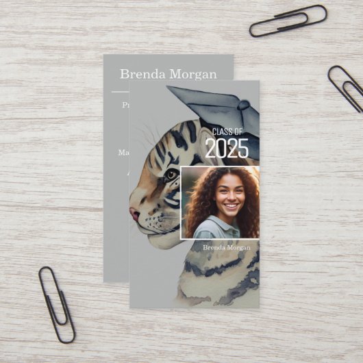 Afstuderen Visitekaartje (Voorkant / Achterkant in situ)