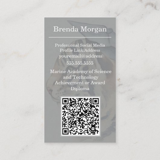 Afstuderen Visitekaartje (Achterkant)