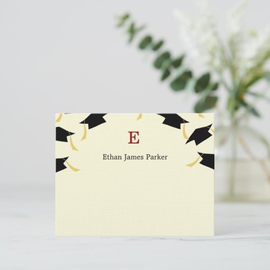 Afstuderen vliegende Petten Dank je kaarten (Staand voorkant)