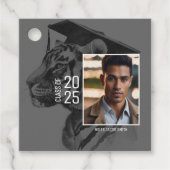 Afstuderen Voeg twee foto's toe Bedankjes Labels (Voorkant)