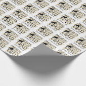 Afstuderen voegt Afstudeerder jaar aangepaste kleu Cadeaupapier (Hoek)